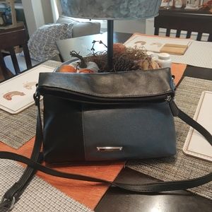 Nine West Shoulder  Handbag-Black and Gray